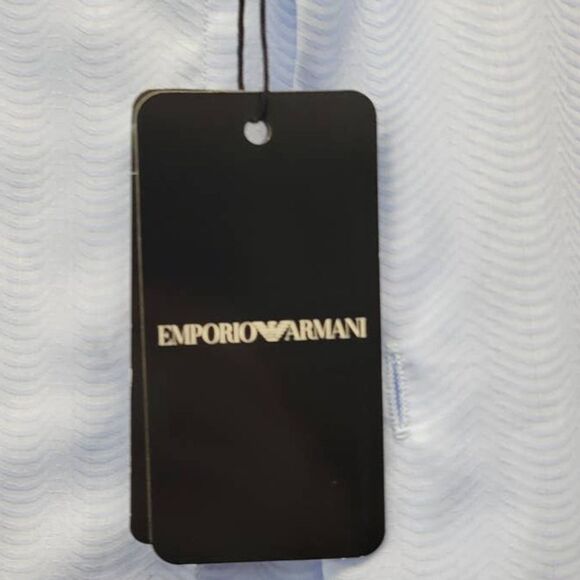 Emporio Armani Textured Button Down Long sleeve - Picture 8 of 9